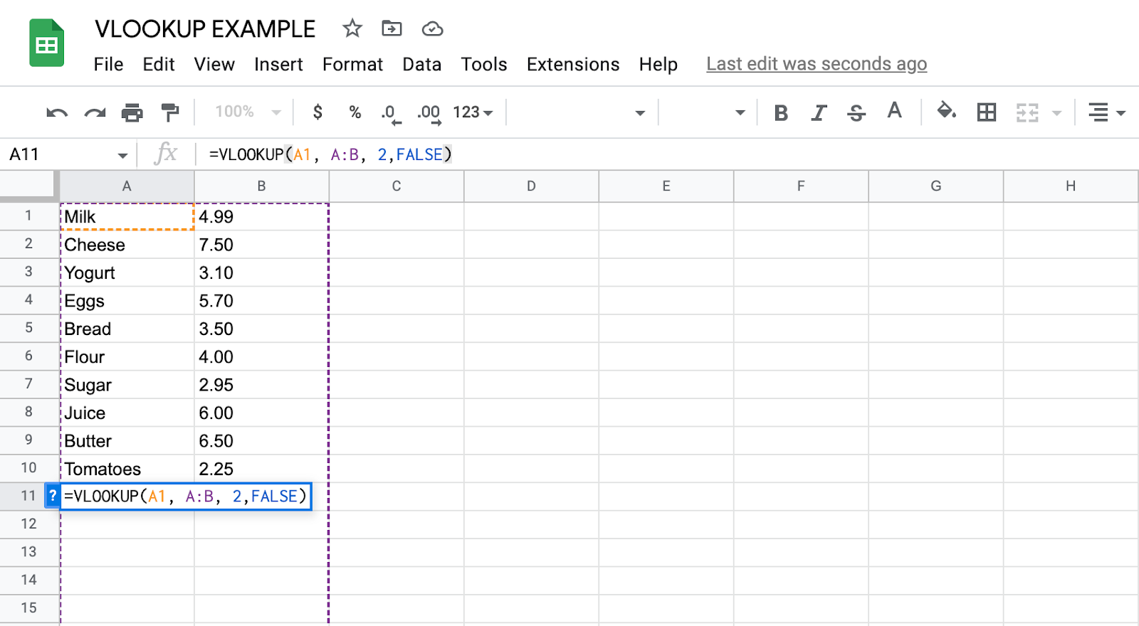 How To Use Vlookup In Google Sheets